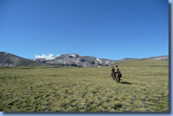 Hochebene: Gletscher und reiten in Patagonien
